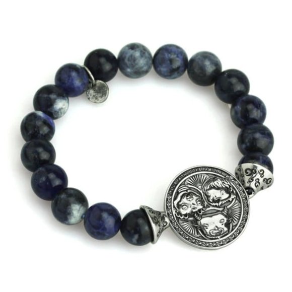 OHM Beads "Belief" Stretch Bracelet - Blue Sodalite - Picture 13 of 13